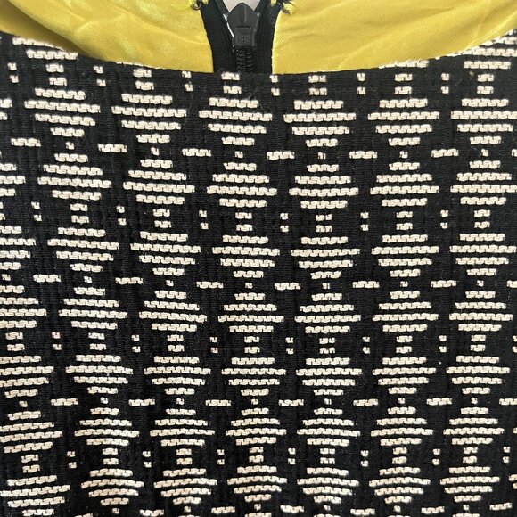 Anthropologie Maeve Jacquard Circle Dress in Black/White - Size 2 - Picture 3 of 4